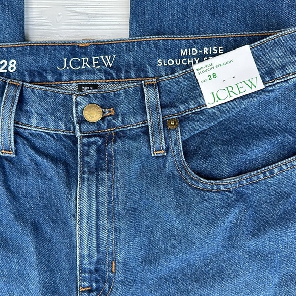 NWT J.Crew Slouchy-straight jean in Turney Wash size 28 - Picture 5 of 10